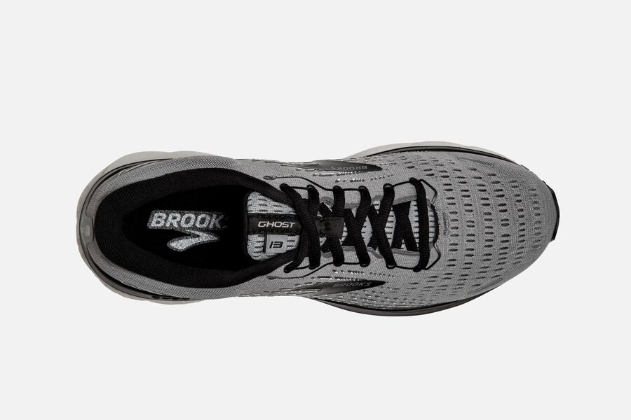 Brooks Running Shoes - Ghost 13 Road Mens - Grey/Black - RAQ-893627